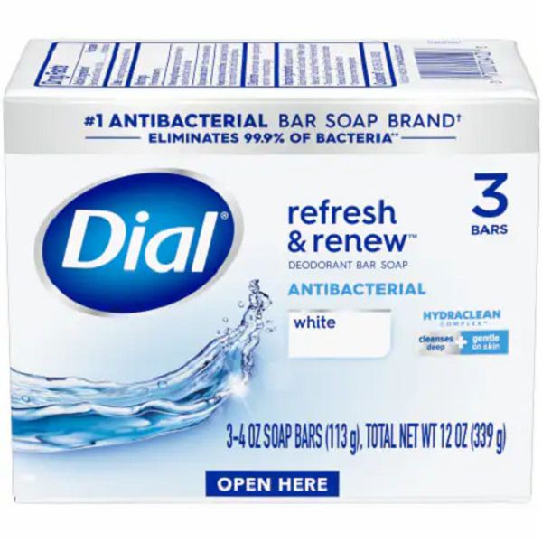 Dial Refresh & Renew White Bar Soap