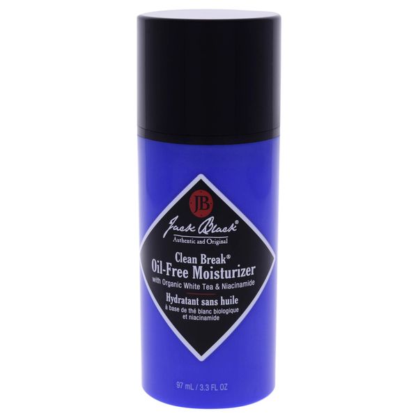 Jack Black Clean Break Oil-Free Moisturizer, 3.3 Fl. Oz – Face Moisturizer for Men, Face Lotion, Daily Moisturizer for Face, Skin Moisturizer Face Cream