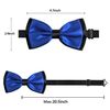 Alizeal Mens Adjustable Pre-tied Bow Tie for wedding, Royal Blue