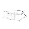 Eyekepper Titanium Rimless Reading Glasses Readers Men Black