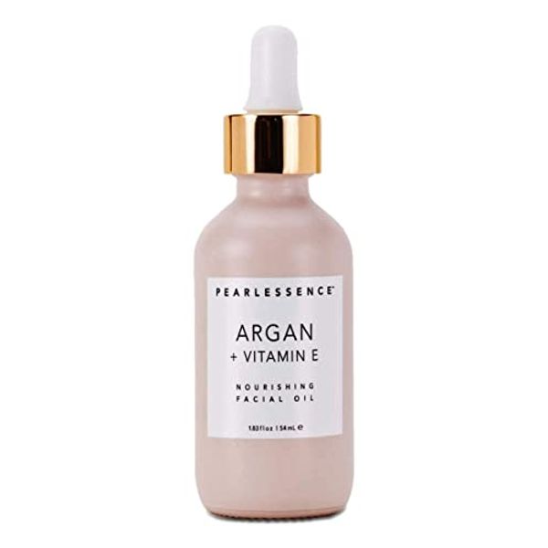 Pearlessence Argan & Vitamin E Facial Oil | Powerful Hydration to Help Balance, Revive & Rejuvenate Skin | Made in USA, Cruelty Free & Paraben Free