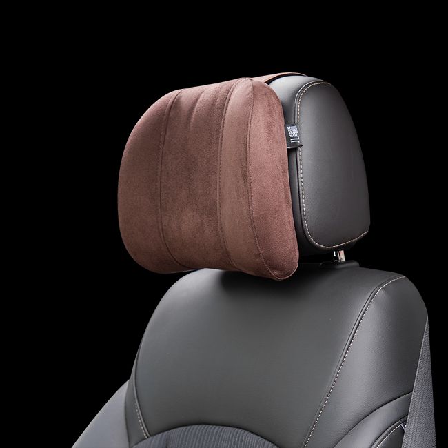 Forbell Car Headrest Pillow Suede Fabric Car Neck Pillow Car Seat Pillow  Rest Headrest Memory Foam Headrest Car Headrest