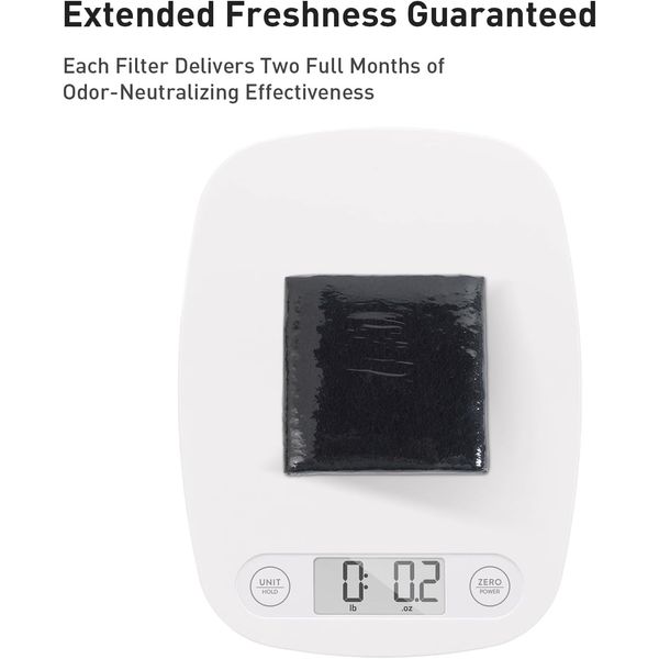Trash Can Odor Filter Refills for Trash Can and Compost Bin, Activated Charco...