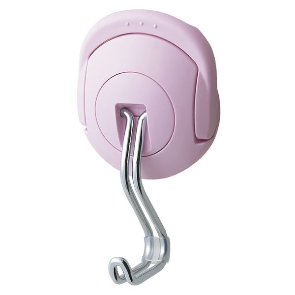 Kokuyo Toughpita Super Powerful Magnet Hook, safety pink