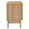 Modway Render Two-Drawer Particleboard Wood Nightstand in Oak