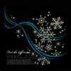 [supanguru] Sequin Motif (Snowflake Streamlined Blue Series) Iron X-Large Size