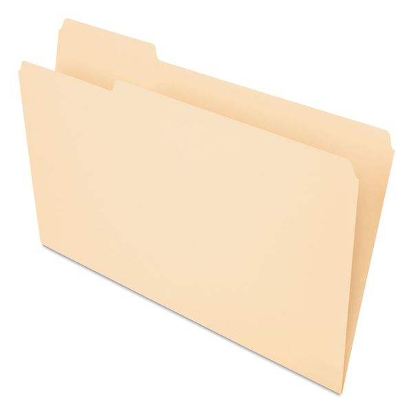 Pendaflex 753 File Folders, Straight Cut, Top Tab, Legal, Manila (Box of 100)