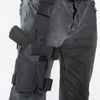 Drop Leg Holster Molle Airsoft Holster Thigh Pistol Gun Holster Tactical Adjustable Right Handed Carlebben (Black)