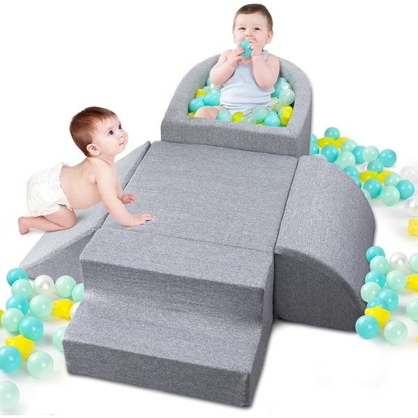 Soft Foam Climbing Toys,Blocks Play Equipment with Ball Pits(Balls Not Included)