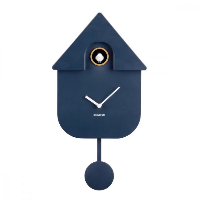 Karlsson Present Time Modern Cuckoo Clock, Multicolored, 27,5 x 27,5 x 5