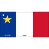 Acadian Canada Flag Novelty Metal Key Chain