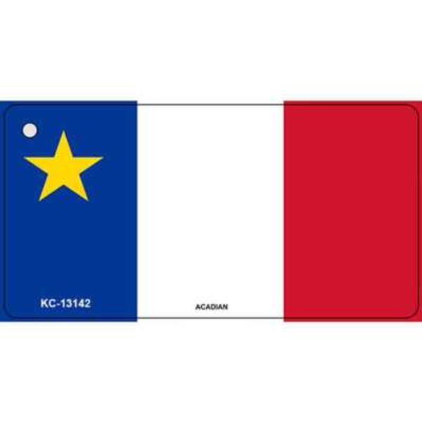 Acadian Canada Flag Novelty Metal Key Chain