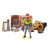 Bruder bworld Berghütte mit Snowmobil | 63102
