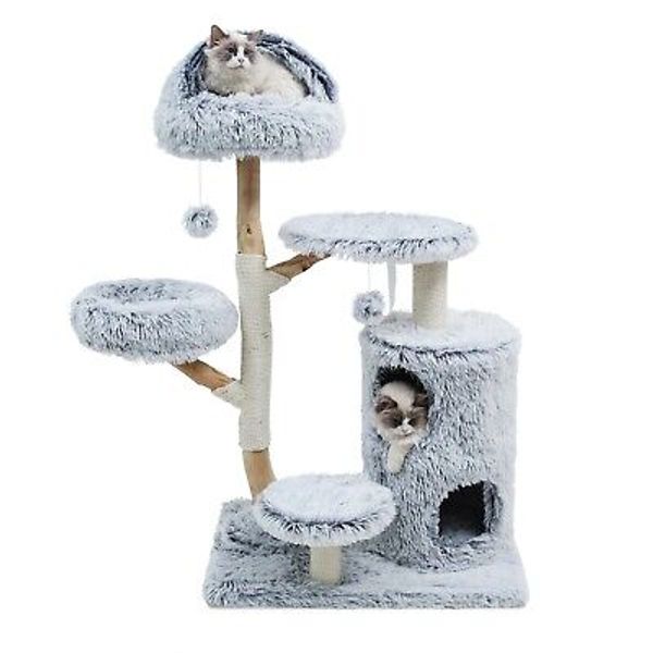 ZEOPHOL 52" Cat Tree Condo Pet Play Tower Cat Bed Scratch Post Activity Center