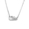 Kigu Cleo Personalized Name Necklace Adjustable Chain - Silver Tone Packaging