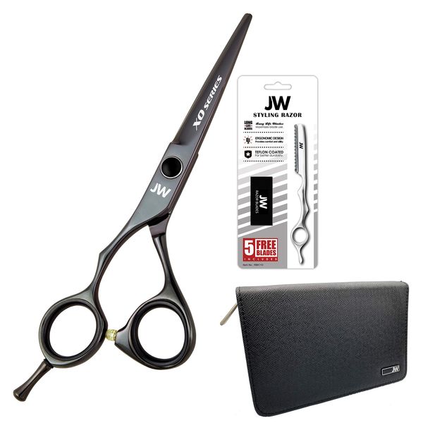 JW XO Professional Hair Shear & Styling Razor Set (5.5" Left Hand)