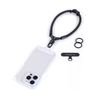 project-cb Phone Wrist Strap 1,Tether Tab 2,Hand Strap, Phone Wristlet,Key Ring 2, Lanyard Patch,KeyChain (Black)