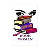 CafePress Book Woman Rectangle Sticker Rectangle Bumper Sticker Car Decal