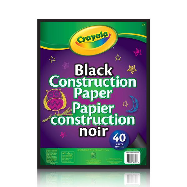 Crayola Canada Black Construction Paper, Gifting