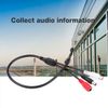 Socobeta Audio Microphone High Sensitive Mini Audio Pickup Mic for CCTV Security Camera 10-50 Square Meter