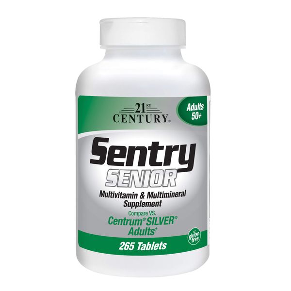 21st Century Sentry Senior Tablets, 265 Count