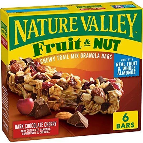 Nature Valley Fruit and Nut Granola Bars Dark Chocolate Cherry 6 ct, 7.4 OZ