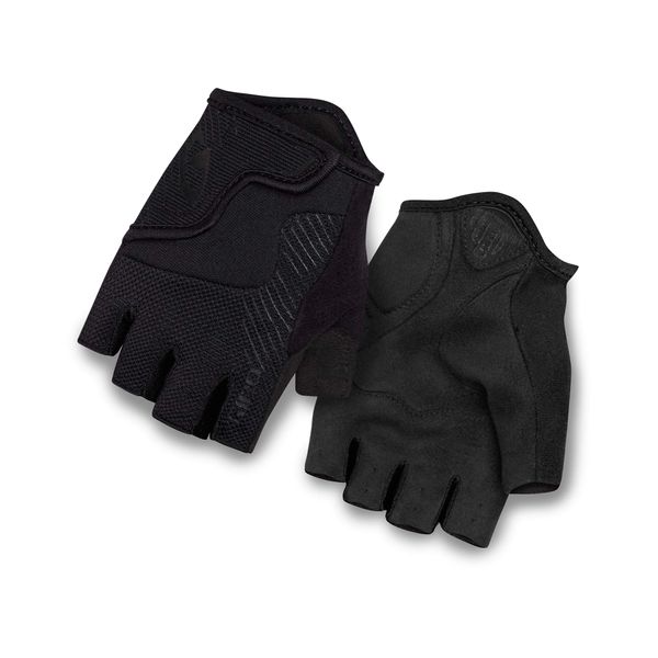 Giro Bravo Jr Youth Road Cycling Gloves - Mono Black (2021), Medium