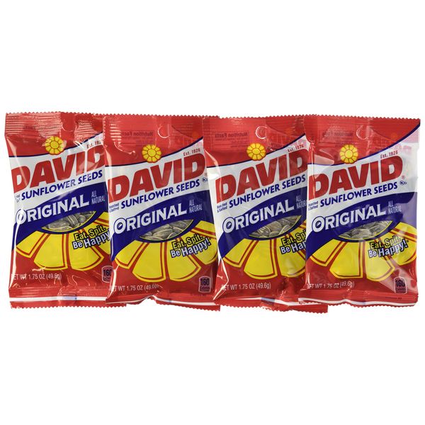 David Seeds Original Sunflower Seeds, 1.75-ounce Bags(Pack of 24)