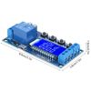 Time Delay Relay Module, Delay Off Cycle Timer Module Timer Relay with LCD Display DC 6-30V Adjustable Trigger Delay Switch Electronic Relay Module Delayed Power Off Timer