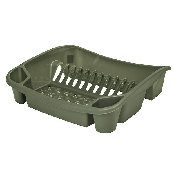 Whitefurze Dish Drainer, Plastic, Silver, Small