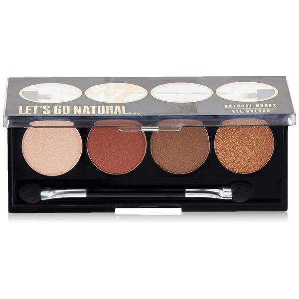 W7 Let's Go Quad Eye Color Palette - Let's Go Natural