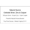 3 x Natural Source Colloidal Zinc, Silver & Copper - Four oz dropper