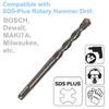 10PC 5/16" x 4" SDS Plus Rotary Hammer Drill Bits Concrete Masonry Carbide Tip