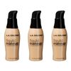 3pk L.A. COLORS Liquid Makeup Buff 1.11 fl. oz. Each (LM281)