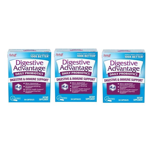 Digestive Advantage Daily Probiotic 30ct (3 Pack)