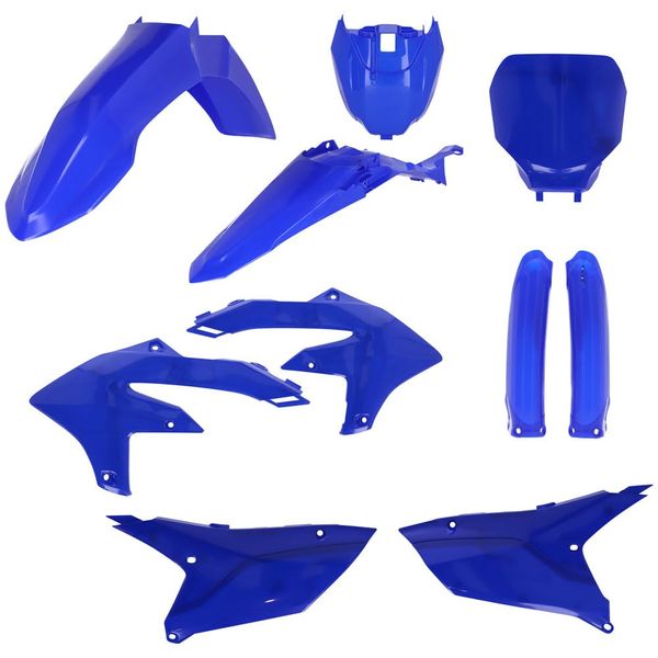 Acerbis YZ Blue Full Plastic Body Kit (2979590211), Black