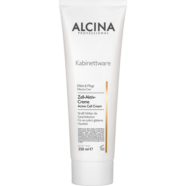 ALCINA Cell Active Cream - 1 x 250 ml - Effect & Care - For Immediately Smoother Skin Complexion and Proven Reduced Wrinkles - Supports Skin's Own Collagen Production