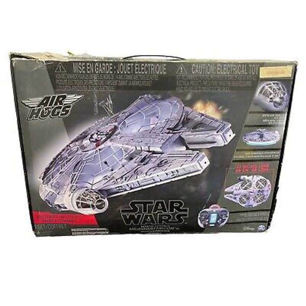 Star Wars Drone RC Millennium Falcon XL Flying Drone 2.4GHz Air Hogs DAMAGED BOX