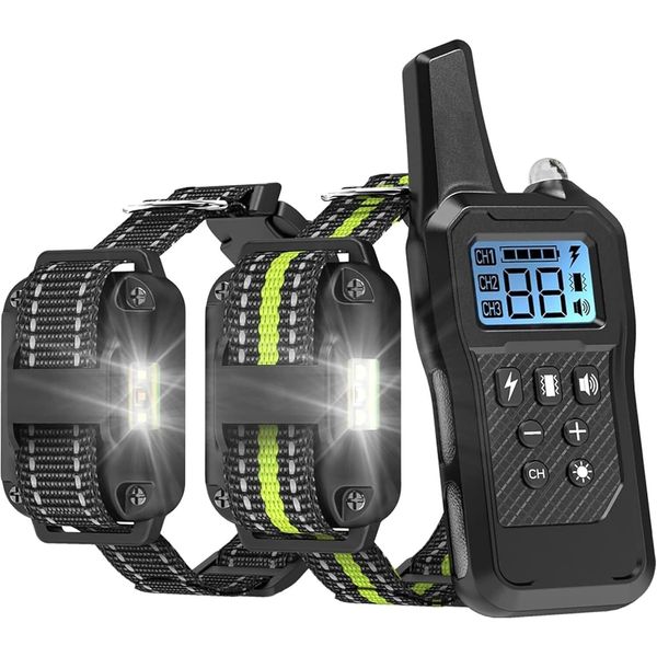 Dog Shock Collar With Remote 3 Training Modes Adjustable Intensity Waterproof...