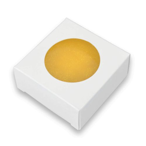 Crafter's Choice White Square with Round Window Soap Box - Homemade Soap Packaging - Soap Making Supplies - Made in USA - 50 Pack