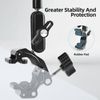 FIFIELD 22" Magic Arm with Super Clamp Overhead Camera Mount for Camera, 1/4” Threads Adjustable Desktop Stand Holder Compatible with Phone Microphone Webcam Action Camera Video Light