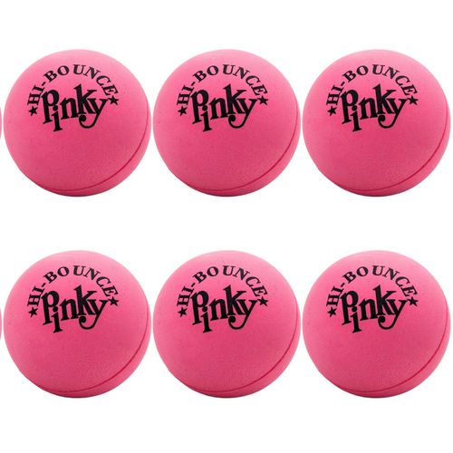JA-RU Hi-Bounce Pinky Ball (6 Pack) Rubber-Handball Bouncy Balls for Kids and Adults. Small Pink Stress Bounce Ball. Indoor and Outdoor Sport Party Favors.Therapy. Plus 1 Small Ball. #976-6A