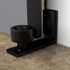 Floor Guide Adjustable for Sliding Barn Door Bottom Roller Guide Wall Mount Hardware Black