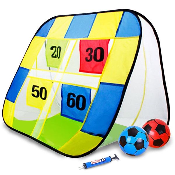 Trackout Soccer Goal Ball Handball Foldable Toy Outdoor Multi-player Decompression Game Rent Parent Child Game Gift with Soft Ball