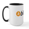 CafePress Bitcoin Large Mug 15 oz (444 ml) Ceramic Coffee Mug