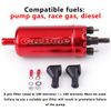 External Inline High Pressure EFI Fuel Pump w/ Bracket Kit For Walbro 45-125 psi