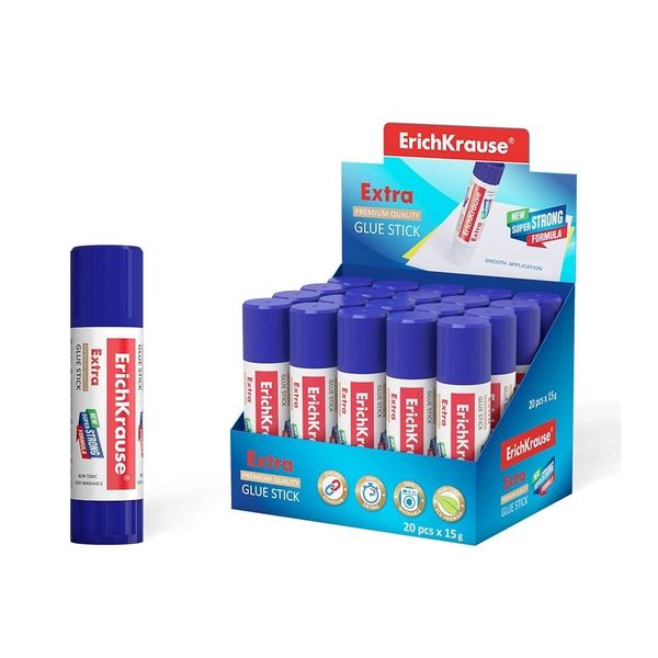 ErichKrause® Klebestift Extra, 15 g - 3er Pack