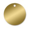 Brass Tags - 1-1/2 inch Circle - .020 - Pk/25
