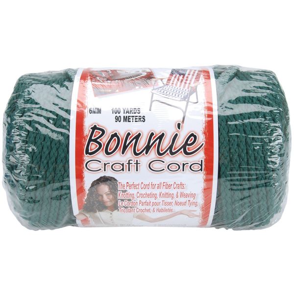 Pepperell Bonnie Macrame Craft Cord 6mmX100yd - Forest
