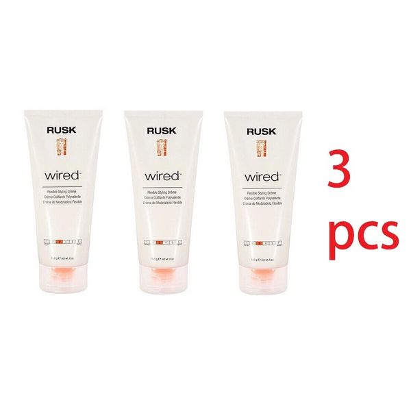 3 X Rusk Wired Flexible Styling Cream, 6 oz